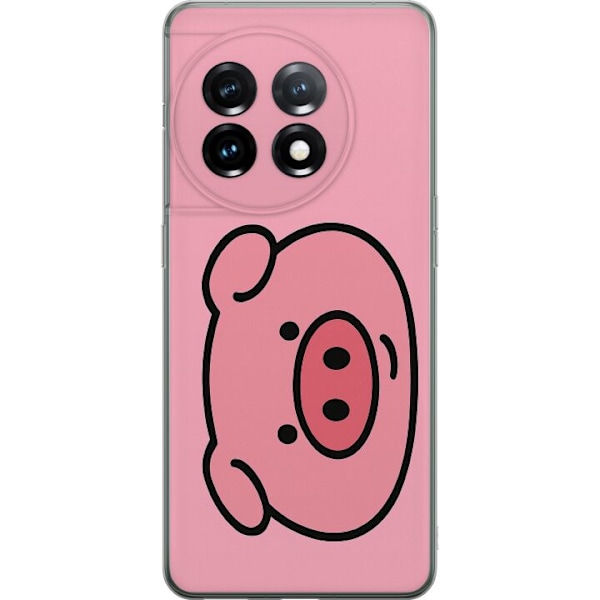 OnePlus 11 Genomskinligt Skal Kawaii Piggy
