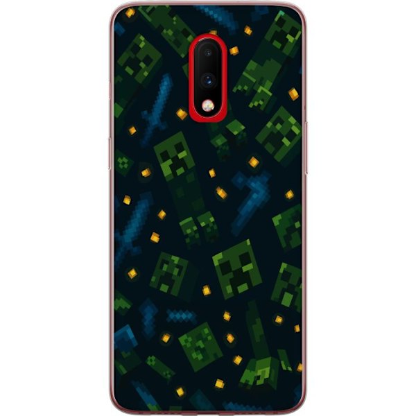 OnePlus 7 Läpinäkyvä kuori Minecraft Dungeons Mob