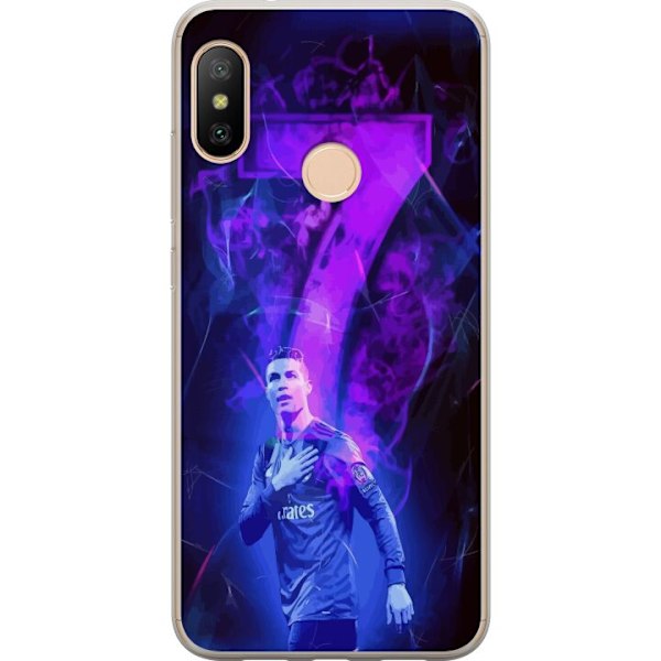 Xiaomi Redmi 6 Pro Genomskinligt Skal Ronaldo 7 – Fotbollsle
