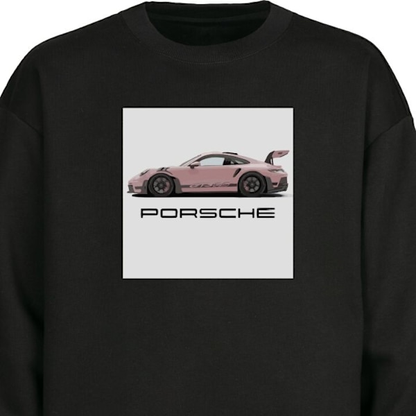 Sweatshirt for Voksen | Klassisk Collegegenser Porsche 911 Pin svart XXL