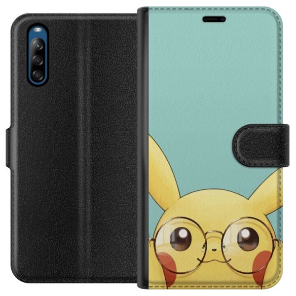 Sony Xperia L4 Lompakkokotelo Pikachu lasit
