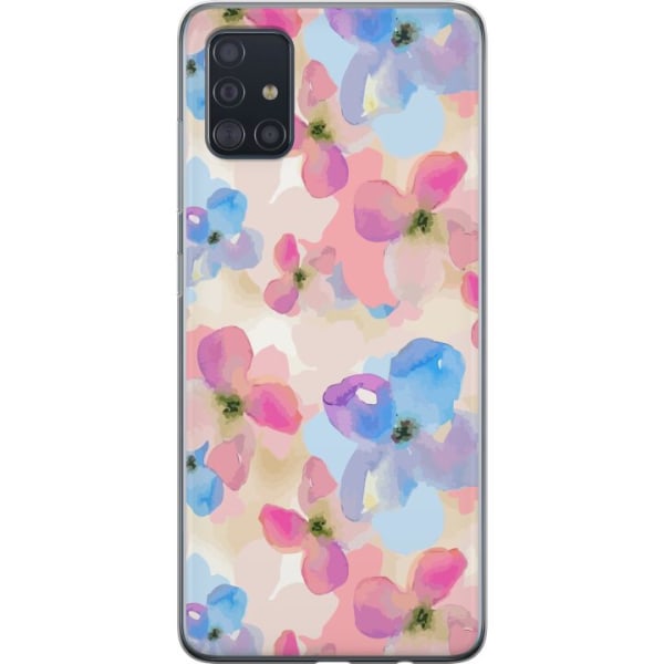 Samsung Galaxy A51 Gennemsigtig cover Blomsterlykke