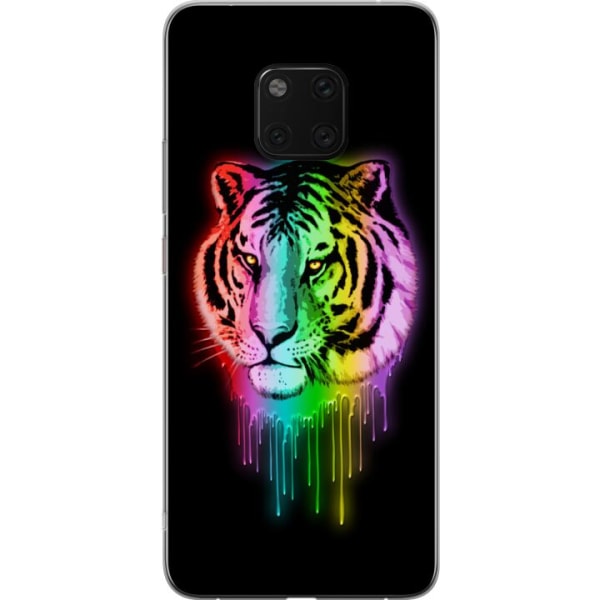 Huawei Mate 20 Pro Gjennomsiktig deksel Neon Tiger