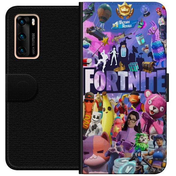 Huawei P40 Lompakkokotelo Fortnite Hahmot Peliteema Ikonit Peli Suunnittelu Suosittu Taistelurojalainen Lapset Pelihahmojen Teema
