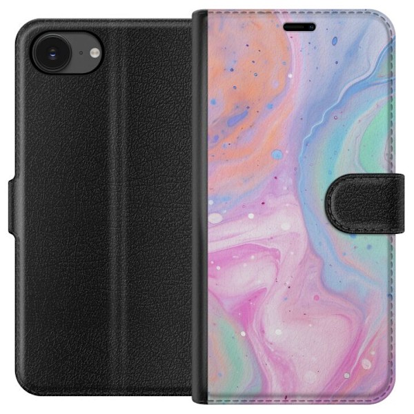 Apple iPhone 16e Lommeboketui Pastellmarmor