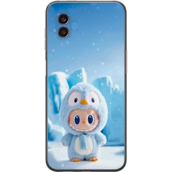Samsung Galaxy Xcover6 Pro Gennemsigtig cover sort ridder fort
