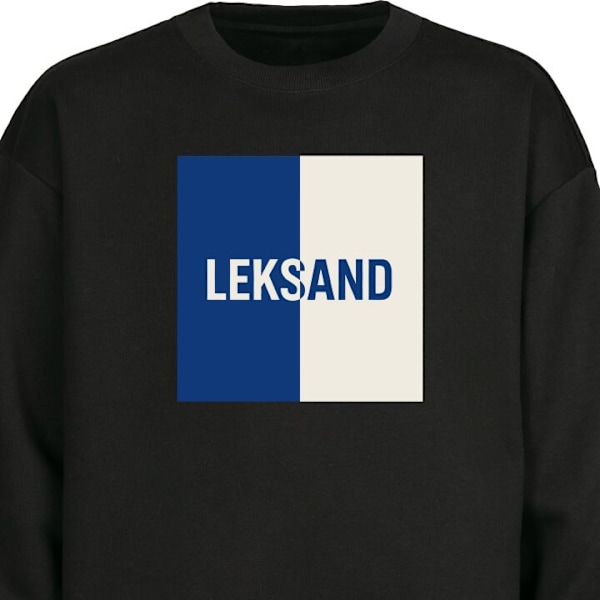 Sweatshirt til Voksne | Klassisk Collegebluse Leksand – Hock sort M