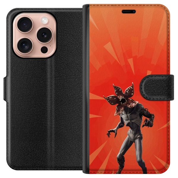 Apple iPhone 16 Pro Lompakkokotelo Fortnite - Demogorgon