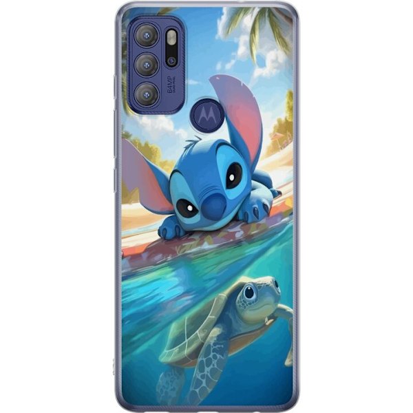 Motorola Moto G60S Läpinäkyvä kuori Stitch kilpikonnalla -