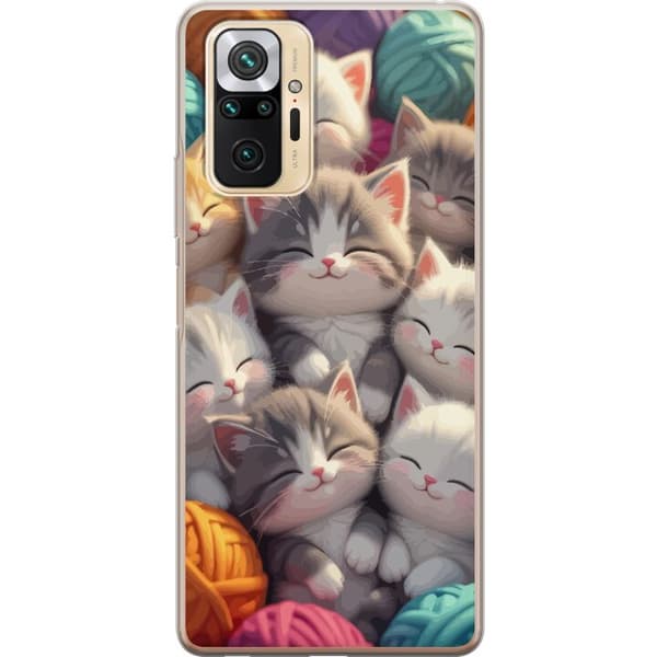 Kompatibel Mobilcover til Xiaomi Redmi Note 10 Pro Sovande kattungar beige