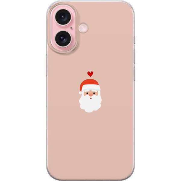 Apple iPhone 16 Gennemsigtig cover Kærlighed Tomte