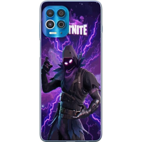 Motorola Edge S Läpinäkyvä kuori Fortnite Raven