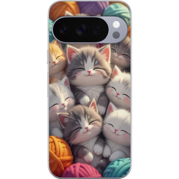 Yhteensopiva Puhelinkuori Google Pixel 10 Pro Sovande kattungar beige