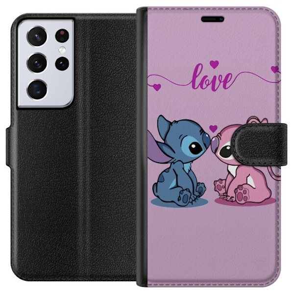 Samsung Galaxy S21 Ultra 5G Tegnebogsetui Lilo & Stitch – An