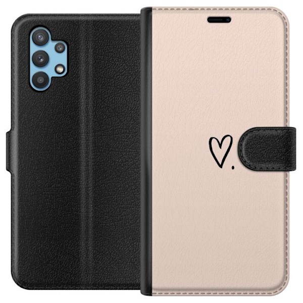 Samsung Galaxy A32 5G Plånboksfodral Hjärta