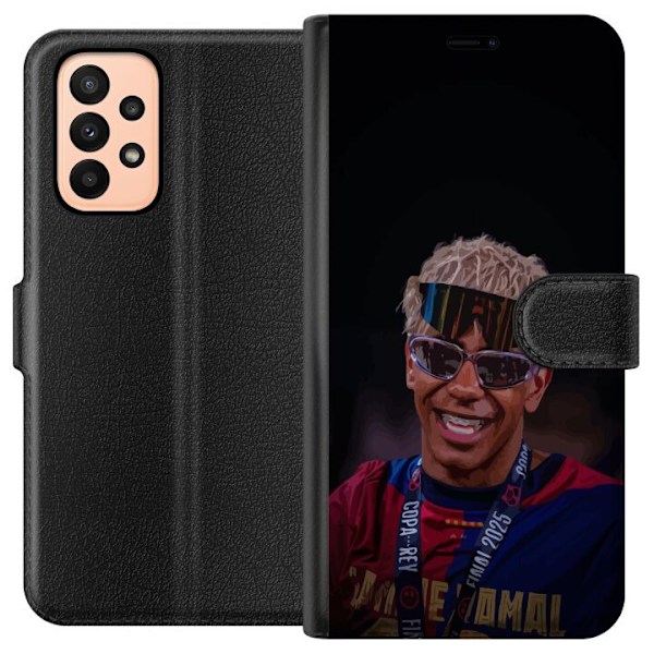 Samsung Galaxy A23 Tegnebogsetui Lamine Yamal mobiltaske i elegant sportsdesign