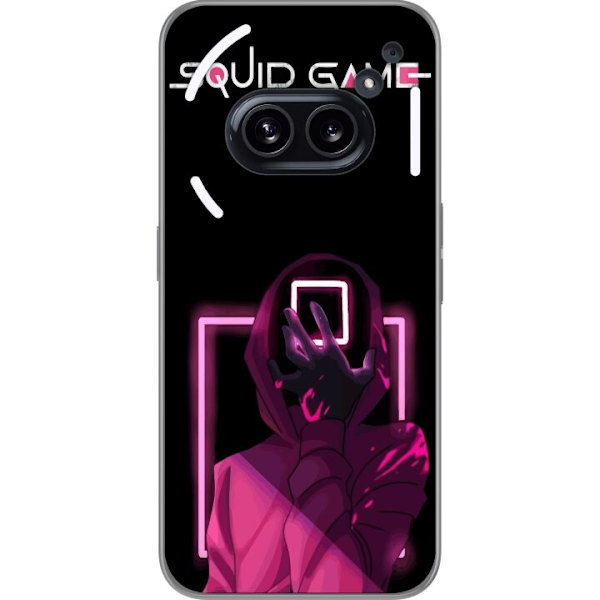 Nothing Phone (2a) Läpinäkyvä kuori Squid Game Teema Suosittu Sarja Motiivi Graafinen Ikoninen Suunnittelu Aasialainen Popkulttuuri Jännitys Draam