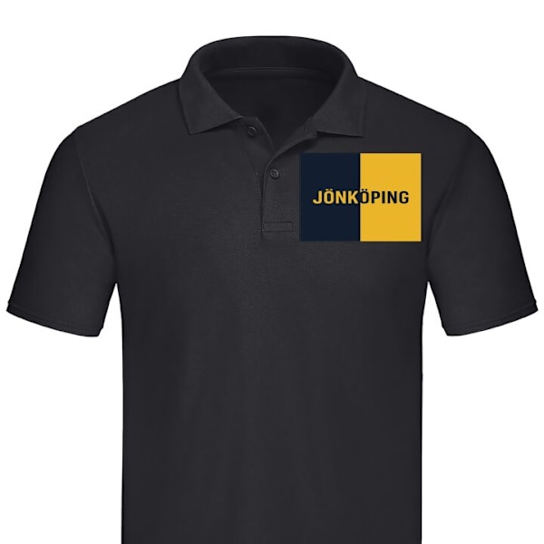 Poloshirt til Voksen | Elegant Poloshirt Jönköping – Hocke Sort Stor