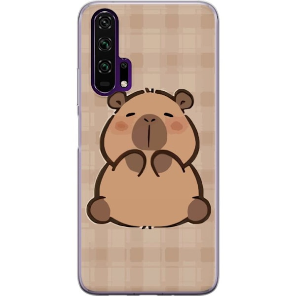 Honor 20 Pro  Läpinäkyvä kuori Mobilskal kawaii capybara flera figurer japansk stil