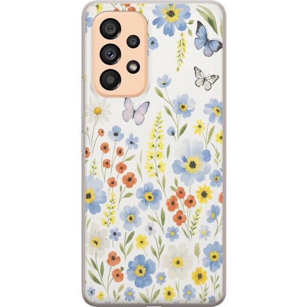 Samsung Galaxy A53 5G Genomskinligt Skal Sommarblommor