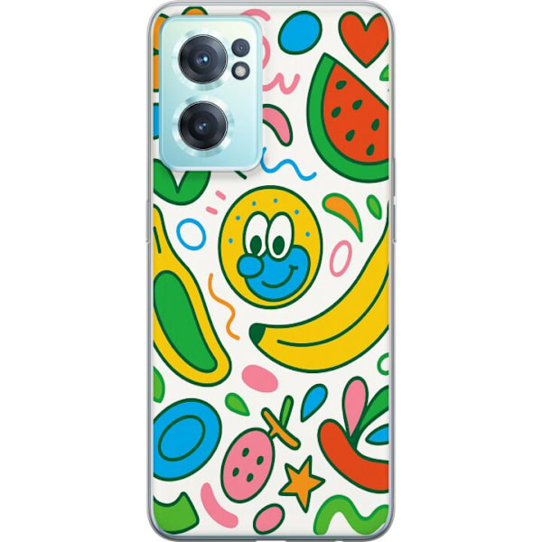 OnePlus Nord CE 2 5G Gennemsigtig cover Sommerfugle Slør