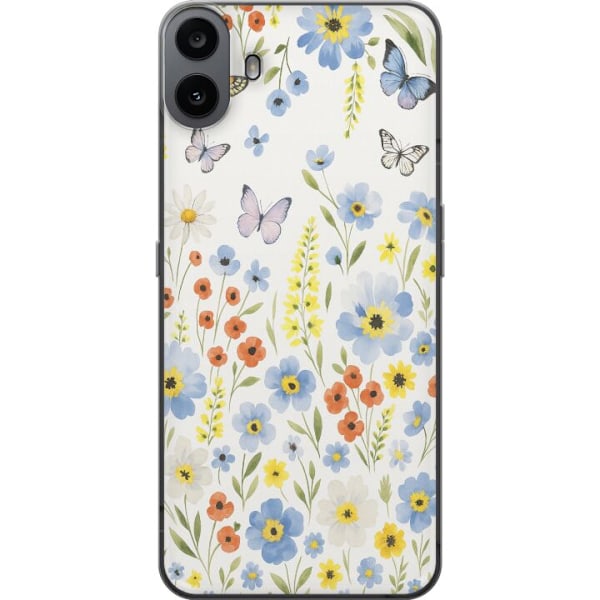 Nothing CMF Phone 1 Genomskinligt Skal Sommarblommor