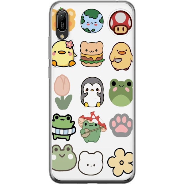 Huawei Y6 Pro (2019) Gennemsigtig cover Kawaii Friends