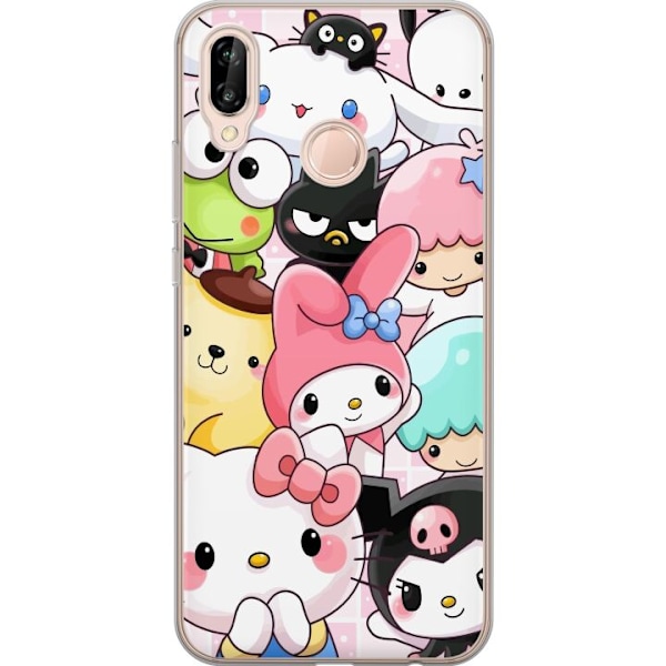 Huawei P20 lite Gennemsigtig cover Kawaii Sanrio Crew