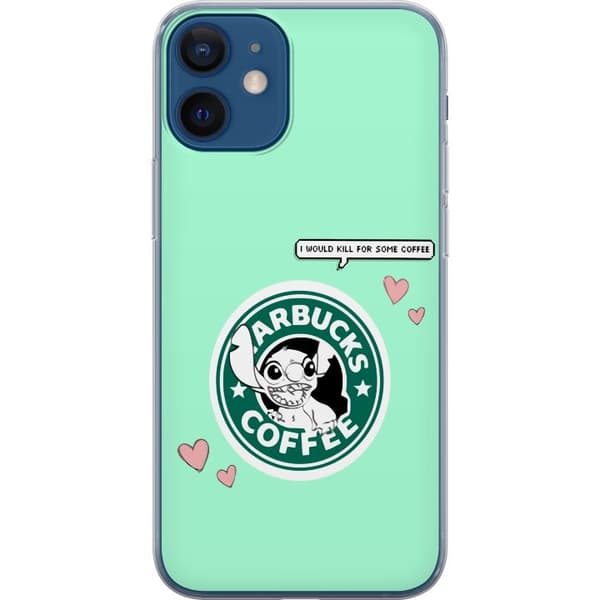 Kompatibelt Mobilskal till Apple iPhone 12 mini Stitch Kaffe