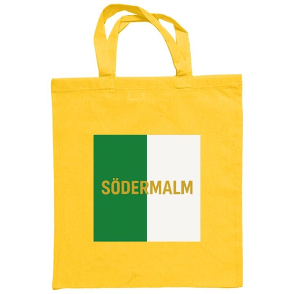 Mulepose | Holdbar Indkøbstaske i Stof Södermalm - fodbold Gul one size