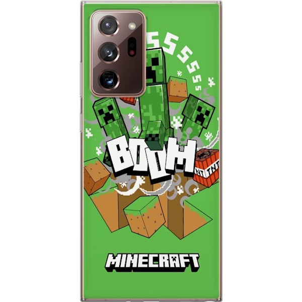 Samsung Galaxy Note20 Ultra Läpinäkyvä kuori Minecraft Boom