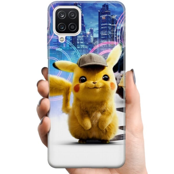 Samsung Galaxy A12 TPU Mobilskal Detective Pikachu - Pikachu