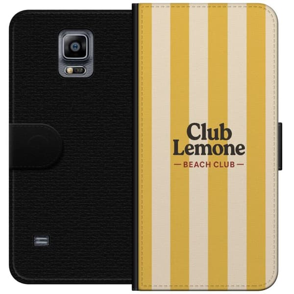 Kompatibelt Lommeboketui til Samsung Galaxy Note 4 Gul strandtekst gul