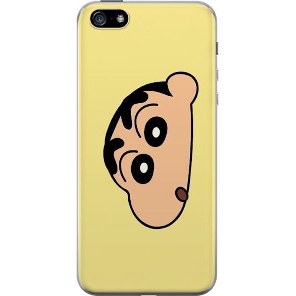 Apple iPhone 5 Läpinäkyvä kuori Peeking Shinchan