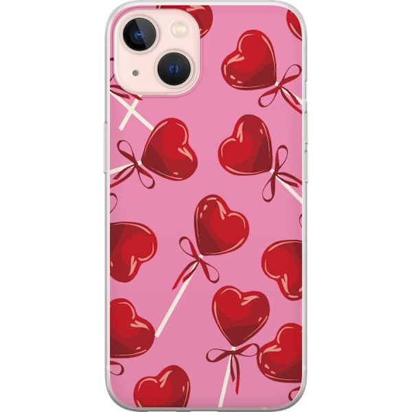 Apple iPhone 13 Läpinäkyvä kuori Ystävänpäivän keppi