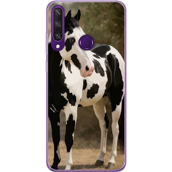 Huawei Y6p Läpinäkyvä kuori Kaunis Hevonen - elegantti hevonen kuva-aihe