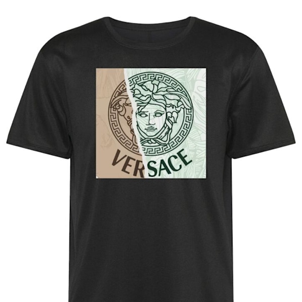 Treeni T-paita | Urheilu T-paita Aikuisille Versace musta Iso