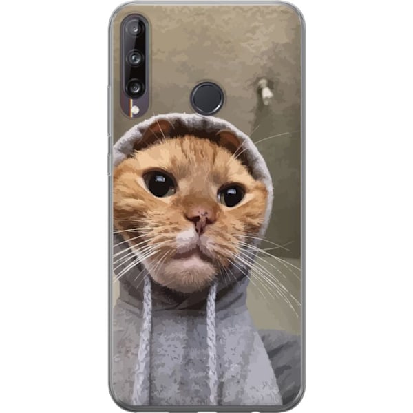 Huawei P40 lite E Gjennomsiktig deksel Katt Genser