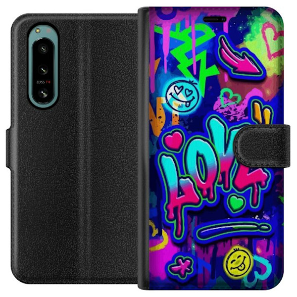 Sony Xperia 5 IV Tegnebogsetui Graffiti