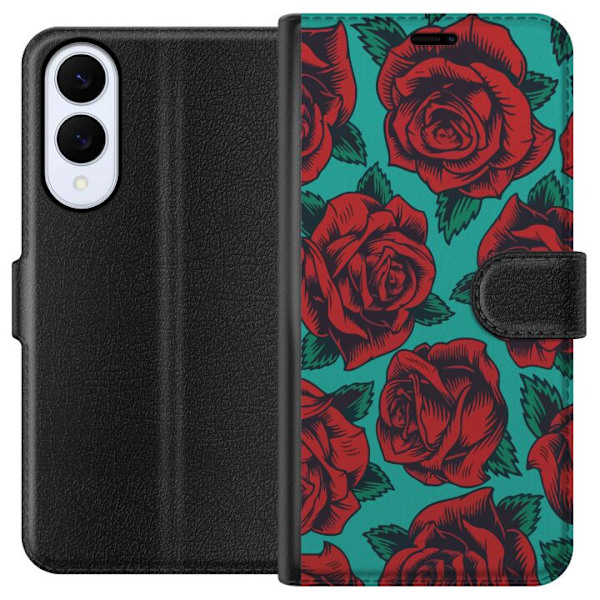 Samsung Galaxy S25 Edge Plånboksfodral Rosor