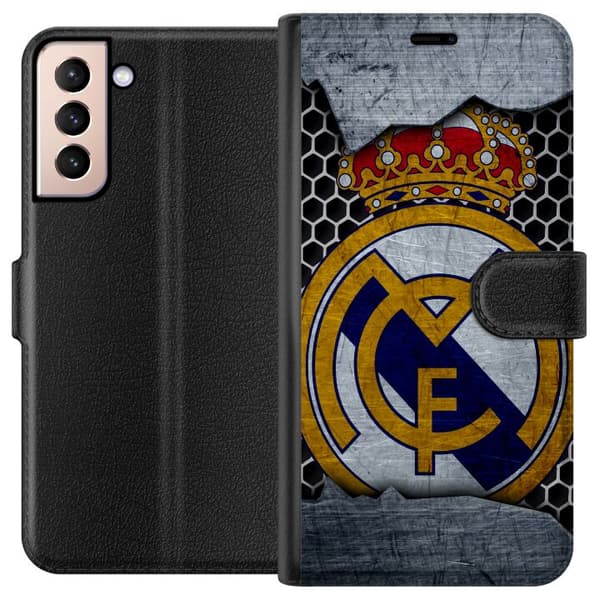 Kompatibelt Plånboksfodral till Samsung Galaxy S21 Real Madrid