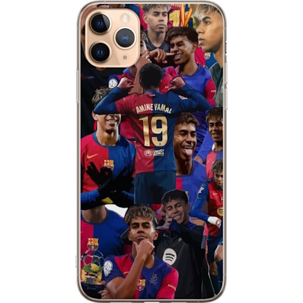 Apple iPhone 11 Pro Max Läpinäkyvä kuori Lamine Yamal mobiilikotelo jalkapallofaneille