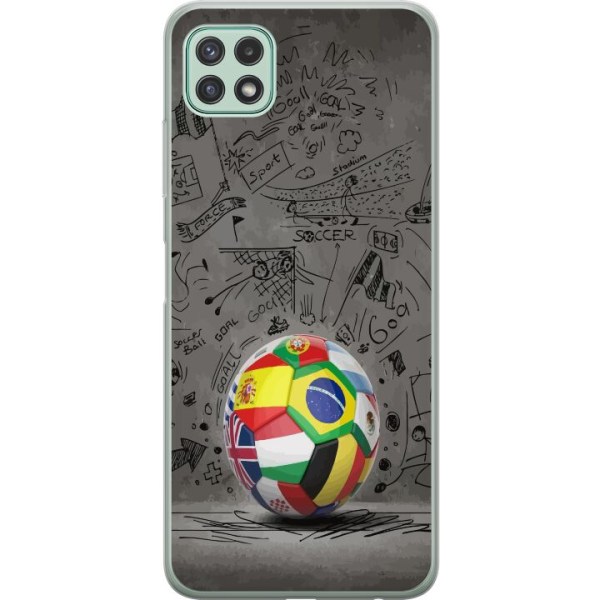 Samsung Galaxy A22 5G Kuori / Matkapuhelimen kuori - Fotboll V