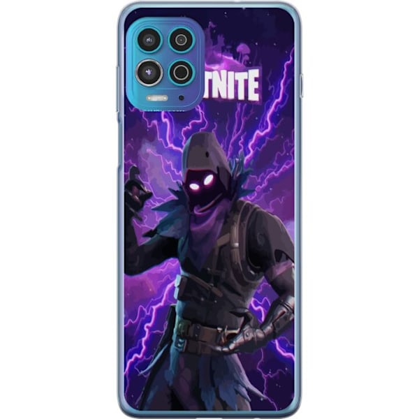 Motorola Moto G100 Läpinäkyvä kuori Fortnite Raven