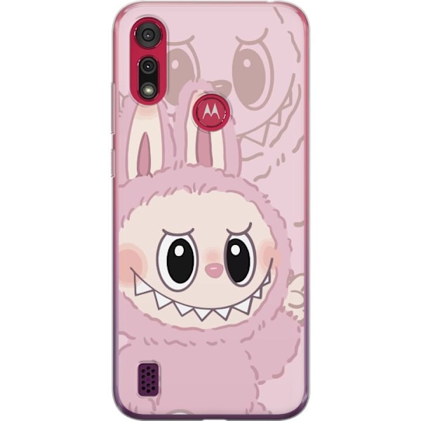 Motorola Moto E6s (2020) Läpinäkyvä kuori Labubu Floral Freak