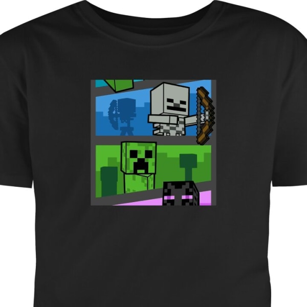 T-Shirt Minecraft svart XL