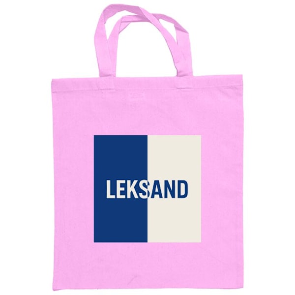 Mulepose | Holdbar Indkøbstaske i Stof Leksand – Hockey Rosa one size