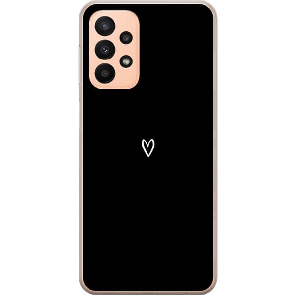 Kompatibelt Mobildeksel til Samsung Galaxy A23 Svart Hjerte