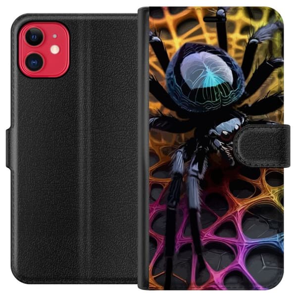 Kompatibel Tegnebogsetui til Apple iPhone 11 Edderkop