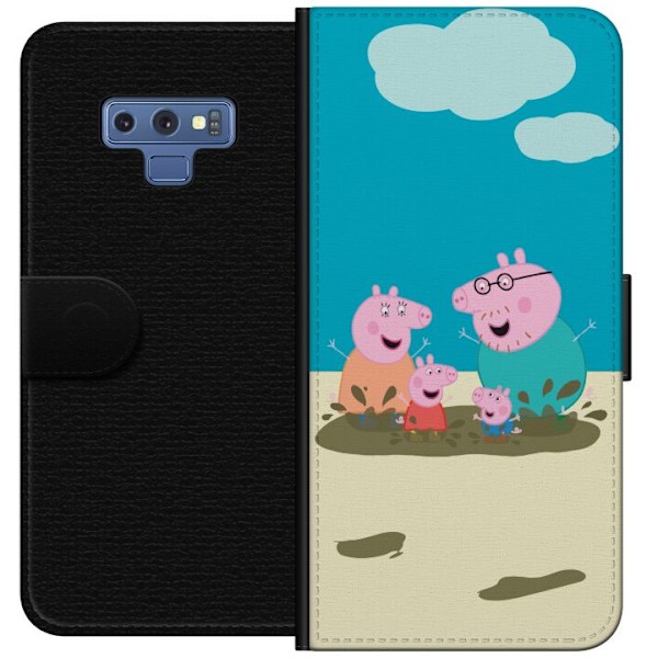 Samsung Galaxy Note9 Tegnebogsetui Greta Gris Familie Georg Mudderpøl Børnemotiv Serie Populær Børnekarakter Glæde